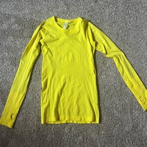 Lululemon Swiftly Tech long sleeve top in yellow